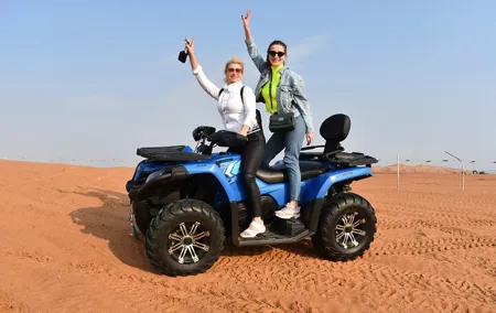 Dubai ATV Self Drive Quad Bike with Camel Ride and SandBoarding