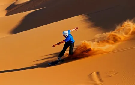 Exciting Dubai Dune Buggy Safari & Sand Boarding & BBQ Dinner & Belly Dance Show