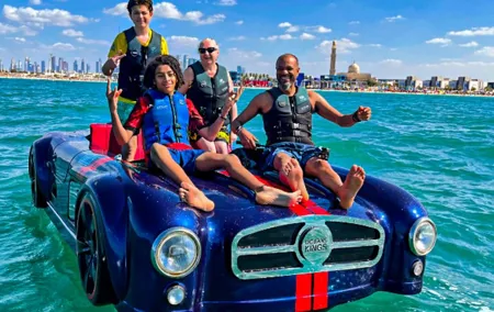 DUBAI: VIP Style - 4 seater Jet Car Tour + Free Coffee