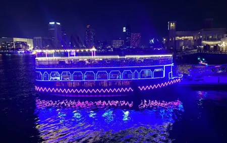 Witness the beauty of Dubai as you embark on traditional Dhow