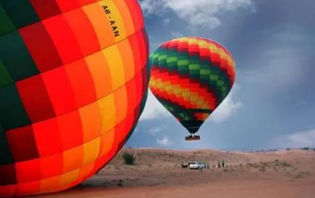 Dubai Beautiful Desert By Hot Air Balloon From Dubai & Falcon