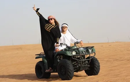 Premium Desert Safari: BBQ, Quad Bike & Sandboarding