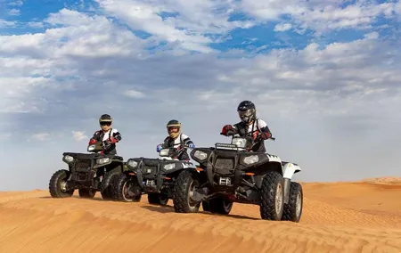 Red Dunes Safari By Quad Bike, Sandboarding, Camel Ride & BBQ Dinner