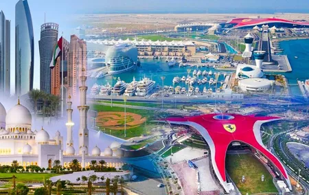 Dubai to Abu Dhabi City Tour With Ferrari World Admission Ticket