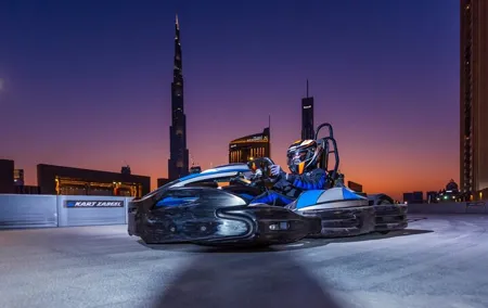 Rooftop Go Kart Racing at EKart Zabeel Dubai Tickets