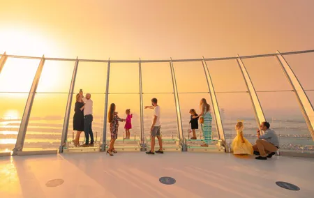 12 mins Helicopter Tour & The View at The Palm Observatory Deck