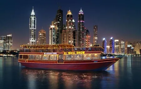 Dubai Marina Dhow Cruise Dinner with Live Entertainment AL WASL