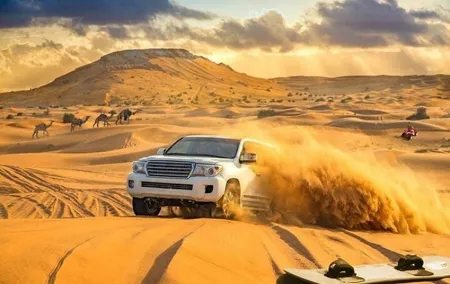 Desert Safari 4x4 Dunes, Camel Riding, BBQ & Live Shows