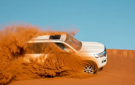 Dubai Desert Safari with Belly Dance, Fire Show and Tanura Show-The Full Package