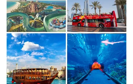 City Sightseeing Dubai HOHO Bus Tour, Dhow Cruise & Aquaventure