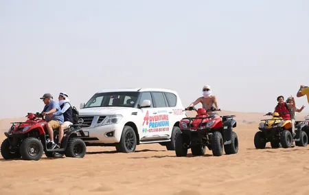 Dubai Desert Safari 4x4 Dune Bashing, Quad Bike, Camel Ride & BBQ