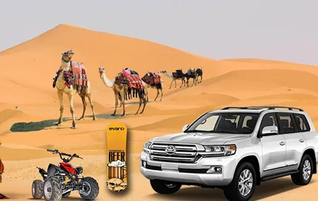 Desert Experience: Dinner and Emirati Activities ,Camel Ride Sand Board ATV Ride
