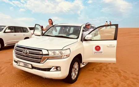 Desert Safari, Camel Ride, Dune Bashing & BBQ Dinner