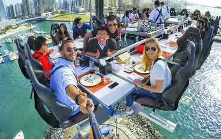 Dubai City Tour With Souks and Dinner In The Sky at Dubai Marina