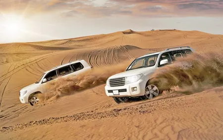 Dubai Desert 4x4 Dune Bashing, Sandboarding, Camel Riding, Dinner