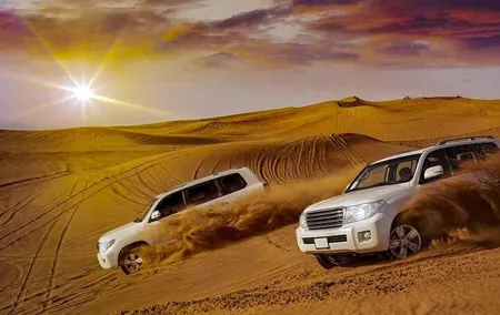 Premium Private Desert Safari by 4x4 Vehicle with BBQ Dinner