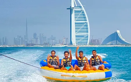 Private 60-min Group Tubing on Speedboat in Dubai