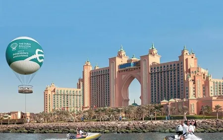 The Palm Dubai Balloon in Dubai with optional transport