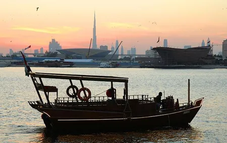Sun Set Abra (wooden boat) Ride with Emirati High Tea