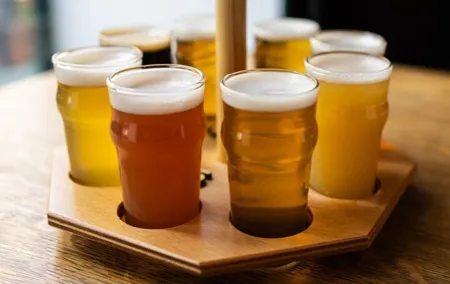Prague Beer Tasting - 8 types of Czech beer included