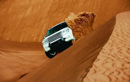 Dubai Desert Dune and Camel Riding Safari with BBQ Dinner