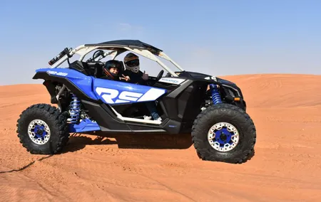 Can am Maverick X3 Rs Turbo Dubai with sand boarding and camels