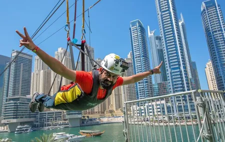 XLine Solo Urban Zipline in Dubai Marina