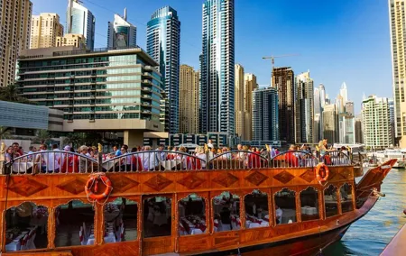 Premium Dhow Cruise in Dubai Marina with Dinner and Pick up