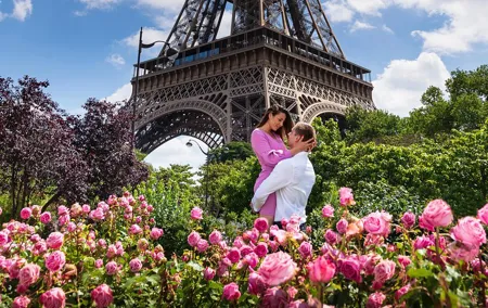 Paris Eiffel Tower Wedding Vows Renewal Ceremony with Photo Shoot