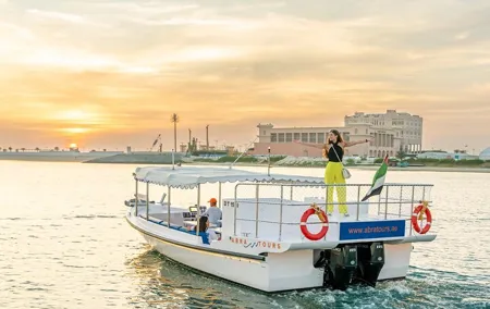 Abra Sunset Tour in Dubai Marina