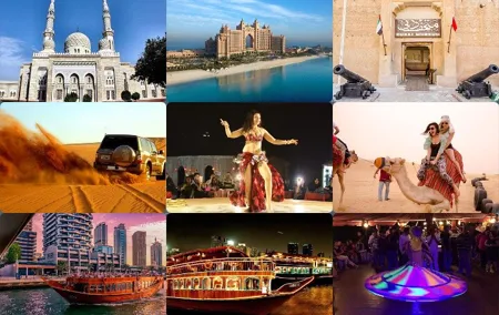 Dubai City Tour, Desert Safari and Marina Dhow Cruise Tour (TRIO) 2 Days