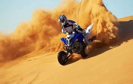 Dubai Desert Safari with Quad Bike & Dune Bashing & Camel Ride & BBQ Dinner