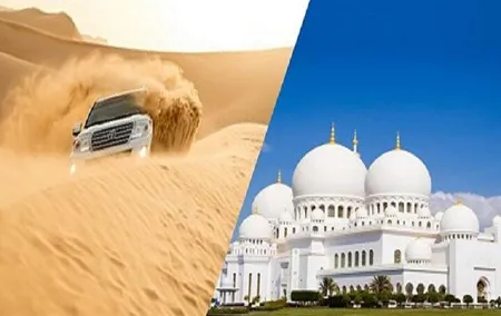 All-Inclusive 4x4 Desert Safari, Dubai City Tour and Abu Dhabi City Tour