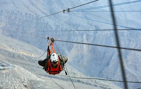 Guided Zipline Experience in Jebel Jais from Dubai