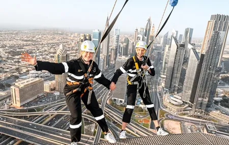 Dubai Sky View Edge Walk, Observatory & Glass Slide with Transfer