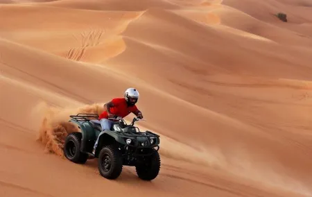 Dubai Desert Safari with Self Drive Quad Biking & Camel Riding