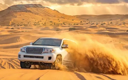 Dubai Desert Safari with Dinner, Dune Bashing and Camel Riding