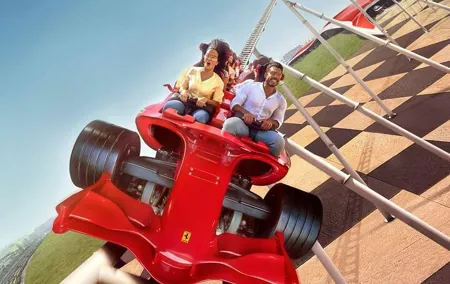 Abu Dhabi Tour With Ferrari World, Rides and games from Dubai