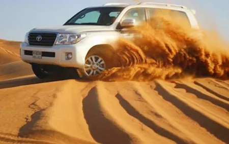 Dubai Morning 4 Hrs Safari Sharing Jeep Sand Boarding &Camle Ride