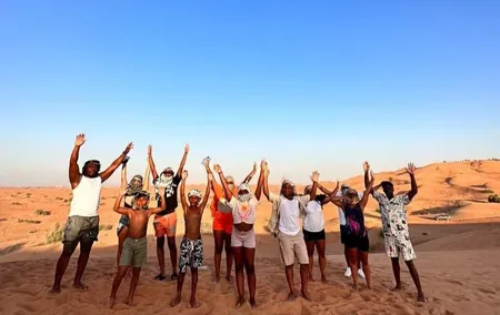 Dubai Anytime Short Desert Visit with Camel and Sandboarding