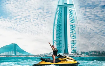 24 Karat Gold Jet Ski Adventure with Burj Khalifa View