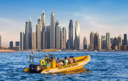 Yellow Boat Tour Dubai with Private Transfers