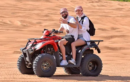 Desert Thrills: Dune Bashing, 30-min Quad Biking, Dances & BBQ