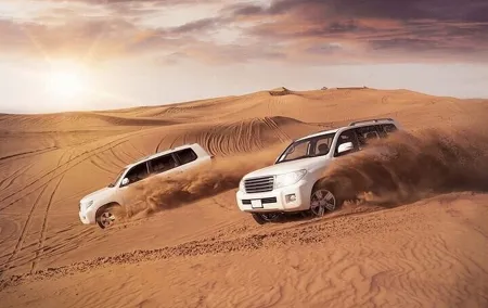Private 4x4 Sunrise Desert Safari with Camel Ride