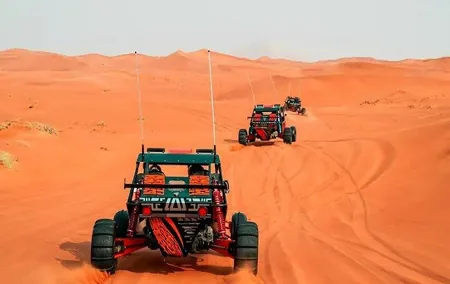 Morning Desert Safari with Red Dune Buggy and Camel Ride Dubai