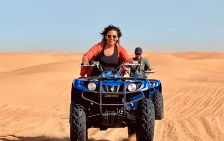 Quad Bike Tour 1 Hr 350 CC Yamaha Sandsurf & Refreshment