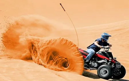Dubai Evening 4x4 Desert Safari ATV Bike ,Camel Ride , BBQ Dinner
