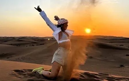 Thrilling dune bashing with VIP Desert camp delicious BBQ & shows