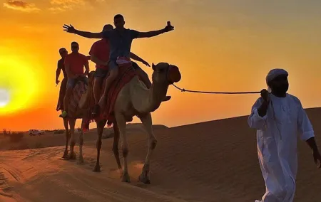Morning Desert Safari:Dune Bashing Experience with Camel Ride