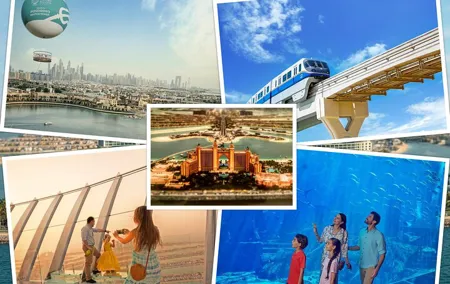 Palm Jumeirah-Dubai Balloon, Lost Chambers, The View & Monorail